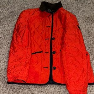 Polo by Ralph Lauren Orange Blazer Quilted Design